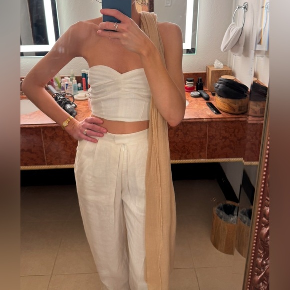 Mara Hoffman Eldora Pant + Bustier - 2 piece coordinating set - size 2 - Picture 2 of 6